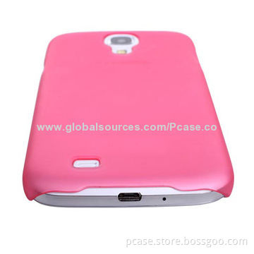 PC Hard Shell Case with Rubber UV Coating for Samsung Galaxy S4